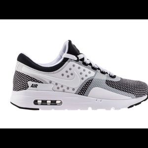 air max zero black white wolf grey